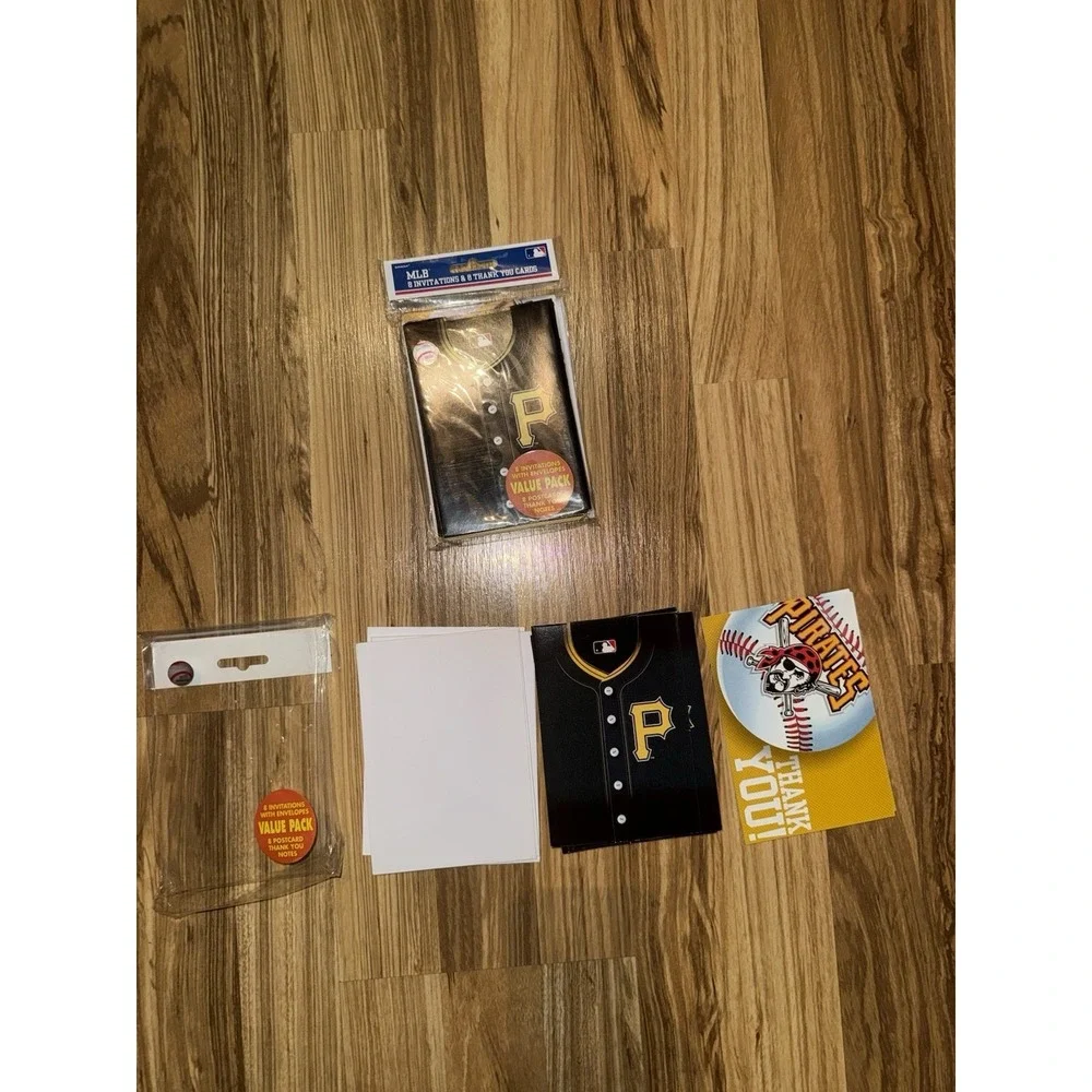 Pittsburgh Pirates MLB Baseball Sports‎ Party 17 Invitations 16 Thank You Notes